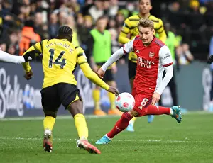 Martin Odegaard Clashes with Hassane Kamara: Watford vs Arsenal, Premier League 2021-22