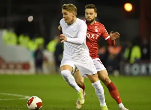 Martin Odegaard in FA Cup Action: Arsenal vs Nottingham Forest (2021-22)