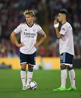 Martin Odegaard and Gabriel Martinelli in Action: Crystal Palace vs. Arsenal, Premier League 2022-23
