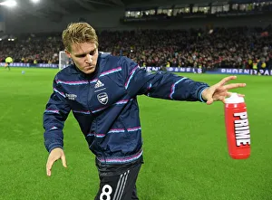 Martin Odegaard Gears Up: Arsenal vs. Brighton & Hove Albion, Premier League 2022-23