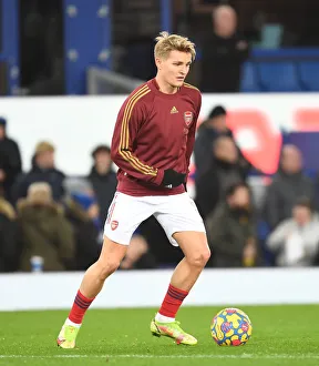 Everton V Arsenal 2020-21 Prints: Martin Odegaard Gears Up: Everton vs Arsenal, Premier League 2020-21