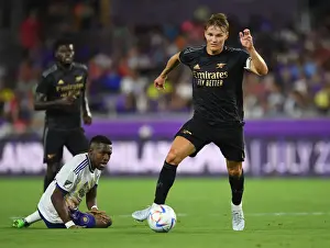 Martin Odegaard in Pre-Season Action: Arsenal vs Orlando City SC at Exploria Stadium