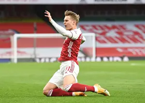 Martin Odegaard Scores Historic First Goal for Arsenal Against Tottenham in Empty Emirates Stadium