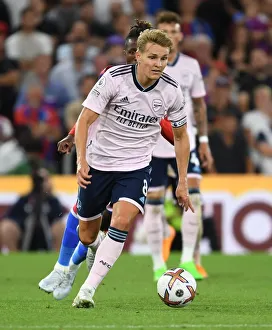 Crystal Palace V Arsenal 2022-23 Prints: Martin Odegaard Shines: Arsenal's New Midfield Sensation Debuts in Premier League Victory over Crystal Palace