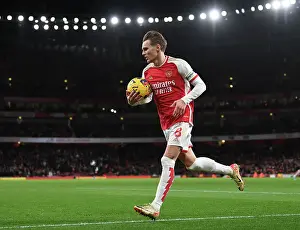 Arsenal V West Ham United 2023-24 Prints: Martin Odegaard Shines: Arsenal's Dominant Victory Over West Ham United (2023-24)