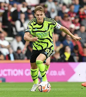 AFC Bournemouth V Arsenal 2023-24 Prints: Martin Odegaard Shines: Arsenal's Midfield Genius Guides Team to Premier League Win Against AFC Bournemouth