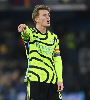 Luton Town V Arsenal 2023-24 Prints: Martin Odegaard Shines: Arsenal's Midfield Genius Guides Team to Premier League Win over Luton Town
