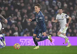 Martin Odegaard Shines in Arsenal's Premier League Battle at Leeds United (2021-22)