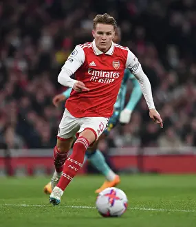 Arsenal V Southampton 2022-23 Prints: Martin Odegaard Shines: Arsenal's Premier League Victory Over Southampton