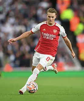 Arsenal V Fulham 2023-24 Prints: Martin Odegaard Shines: Arsenal's Winning Start to 2023-24 Premier League with Fulham Victory