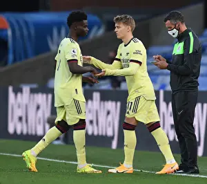 Martin Odegaard Substitutes In: Arsenal's Crystal Palace Showdown (Premier League 2020-21)