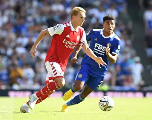 Arsenal V Leicester City 2022-23 Prints: Martin Odegaard vs Leicester City: Arsenal's Midfield Showdown in 2022-23 Premier League