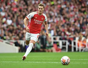 Arsenal V Tottenham Hotspur 2023-24 Prints: Martin Odegaard vs. Tottenham: 2023-24 Premier League Showdown at Emirates Stadium