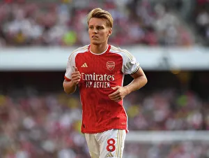 Arsenal V Manchester United 2023-24 Prints: Martin Odegaard's Brilliant Display