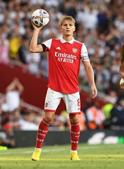 Arsenal v Fulham 2022-23 Collection: Martin Odegaard's Brilliant Performance: Arsenal's Triumph Over Fulham in Premier League