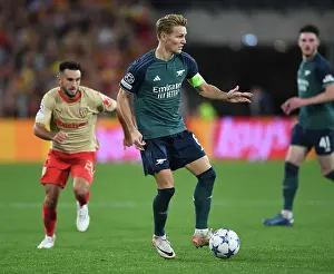 RC Lens V Arsenal 2023-24 Prints: Martin Odegaard's Leadership: Arsenal's Champions League Victory over RC Lens (2023-24)