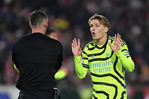 Brentford V Arsenal 2023-24 Prints: Martin Odegaard's Reaction: Brentford vs Arsenal, Premier League 2023-24