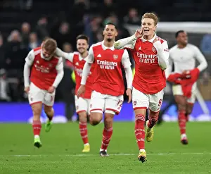 Tottenham Hotspur V Arsenal 2022-23 Prints: Martin Odegaard's Thrilling Goal: Arsenal's Premier League Victory Over Tottenham (2022-23)