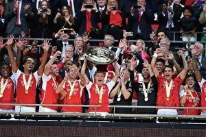 Arsenal V Manchester City - Community Shield 2023-24 Prints: Martin Odegaard's Triumph: Arsenal Claim Community Shield Victory