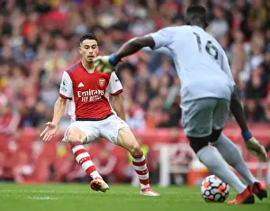 Arsenal V Chelsea 2021-22 Prints: Martinelli Fights for Arsenal: Premier League Battle Against Chelsea