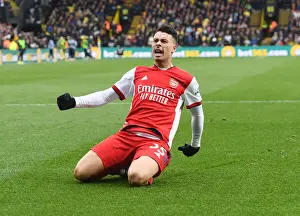 Watford V Arsenal 2021-22 Prints: Martinelli Hat-Trick: Arsenal's Thrilling Victory Over Watford in Premier League