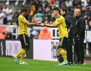 Newcastle United V Arsenal 2019-20 Prints: Martinelli Replaces Mkhitaryan: Arsenal Substitution During Newcastle United vs Arsenal (2019-20)