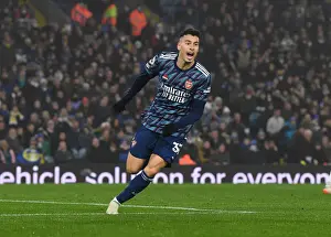 Leeds United V Arsenal 2021-22 Prints: Martinelli Scores First: Arsenal Triumphs Over Leeds United in Premier League Clash