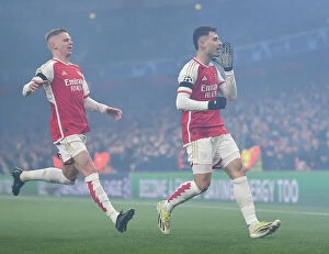 Arsenal v RC Lens 2023-24 Collection: Martinelli Scores Record-Breaking Fourth Goal in Arsenal's Champions League Victory over RC Lens