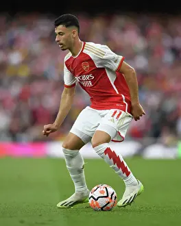 Arsenal V Fulham 2023-24 Prints: Martinelli Shines: Arsenal Kicks Off 2023-24 Premier League Season with Victory over Fulham