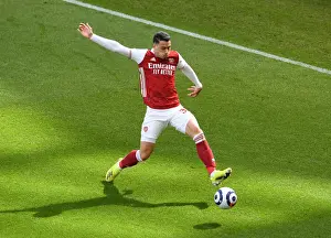 Newcastle United V Arsenal 2020-21 Prints: Martinelli Shines in Empty St. James Park: Arsenal's Victory Against Newcastle United (2020-21 Premier League)