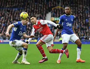Martinelli vs Coleman & Iwobi: Intense Battle at Goodison Park - Everton vs Arsenal, Premier League 2022-23