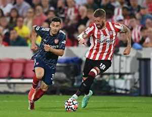 Brentford V Arsenal 2021-22 Prints: Martinelli vs Jansson: Brentford vs Arsenal, 2021-22 Premier League Clash