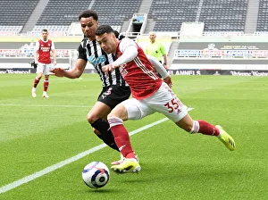 Newcastle United V Arsenal 2020-21 Prints: Martinelli vs Murphy: Arsenal's Battle at Empty St