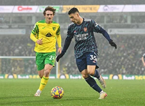 Images Dated 26th December 2021: Martinelli vs Sargent: Battle at Carrow Road - Norwich City vs Arsenal, Premier League 2021-22