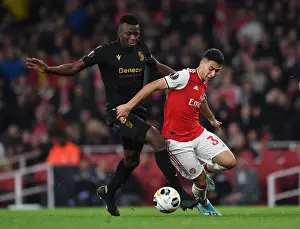 Arsenal V Vitoria Club 2019-20 Prints: Martinelli vs. Tapsoba: A Europa League Battle at the Emirates