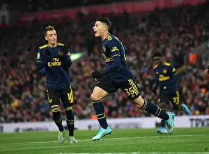 Liverpool V Arsenal - Carabao Cup 2019-20 Prints: Martinelli's Brace: Arsenal Shocks Liverpool in Carabao Cup