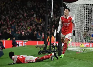 Everton F Prints: Martinelli's Brace: Arsenal's 4-1 Crushing Victory Over Everton in Premier League