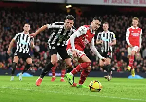 Arsenal V Newcastle United 2022-23 Prints: Martinelli's Star Performance: Arsenal's Triumph Over Newcastle United (January 2023)