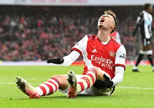 Arsenal V Newcastle United 2021-22 Prints: Martinelli's Star Performance: Arsenal's Triumph Over Newcastle United in the Premier League 2021-22