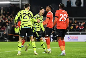 Martinelli's Strike: Arsenal's First Goal vs. Luton Town (2023-24)