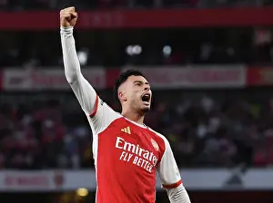 Arsenal V Manchester City 2023-24 Prints: Martinelli's Stunner: Arsenal Take Early Lead Against Manchester City (2023-24)