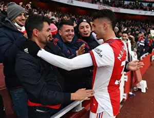 Martinelli's Thrilling Victory Celebration: Arsenal's Exhilarating Win Against Newcastle United (2021-22)