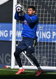Leicester City V Arsenal 2020-21 Prints: Mat Ryan Prepares for Arsenal-Leicester Clash in Premier League 2020-21