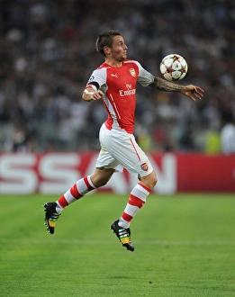 Besiktas V Arsenal 2014-15 Prints: Mathieu Debuchy in Action: Arsenal vs