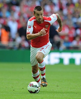 Mathieu Debuchy in Action: Arsenal vs Manchester City - FA Community Shield 2014/15