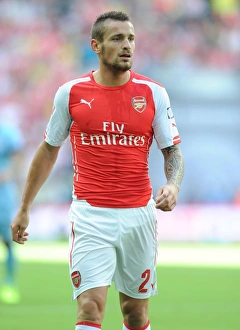 Arsenal V Manchester City - FA Community Shield 2014/15 Prints: Mathieu Debuchy in Action: Arsenal vs Manchester City - FA Community Shield 2014/15