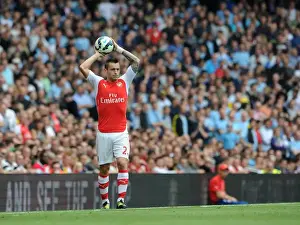 Arsenal V Manchester City 2014-15 Prints: Mathieu Debuchy (Arsenal). Arsenal 2: 2 Manchester City