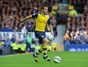 Mathieu Debuchy: Arsenal's Defender in Action Against Everton (2014/15)