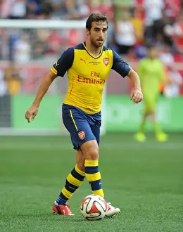 New York Red Bulls V Arsenal 2014-15 Prints: Mathieu Flamini: In Action for Arsenal Against New York Red Bulls