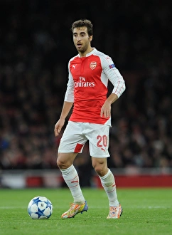 Arsenal V Dinamo Zagreb 2015-16 Prints: Mathieu Flamini in Action: Arsenal vs. Dinamo Zagreb, 2015-16 UEFA Champions League